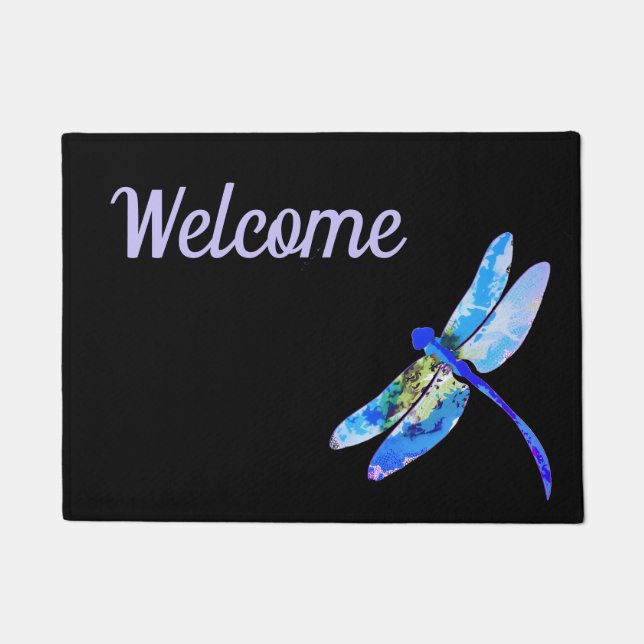 Welcome dragonfly doormat (Front)