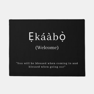 Welcome | Ekaabo Yoruba Door Mat