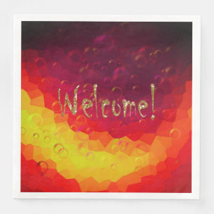 Welcome!, elegant napkin