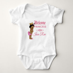 Welcome Ethnic Princess PINK Royal Arrival Baby Bodysuit