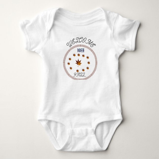 Welcome Fall Baby Bodysuit (Front)