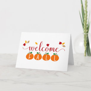 Welcome Fall Card