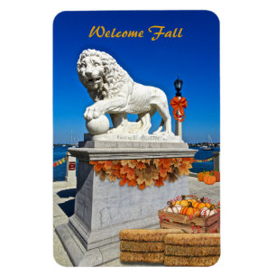 Welcome Fall Coastal St Augustine Florida Magnet