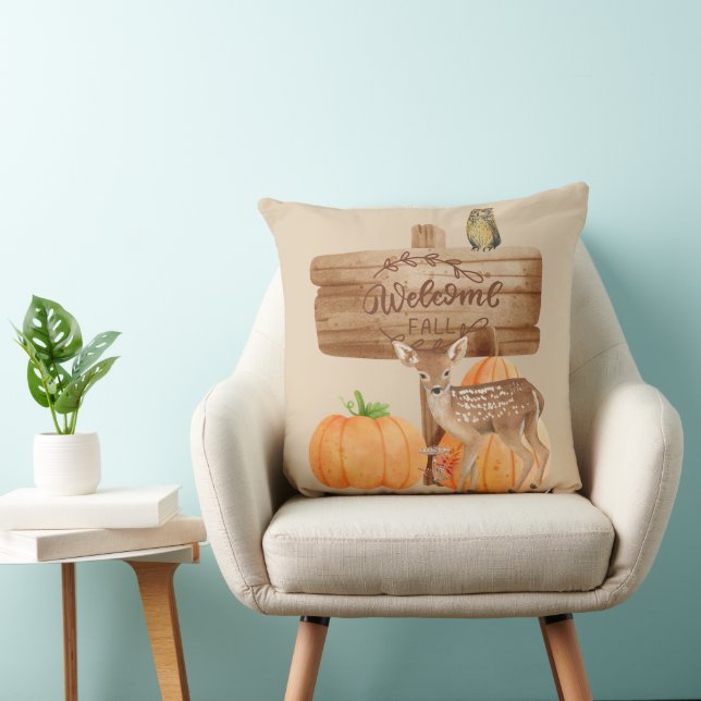 Welcome Fall Home Decor Cushion (Chair)