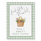 Welcome Fresh off the Market Gingham Bridal Shower
