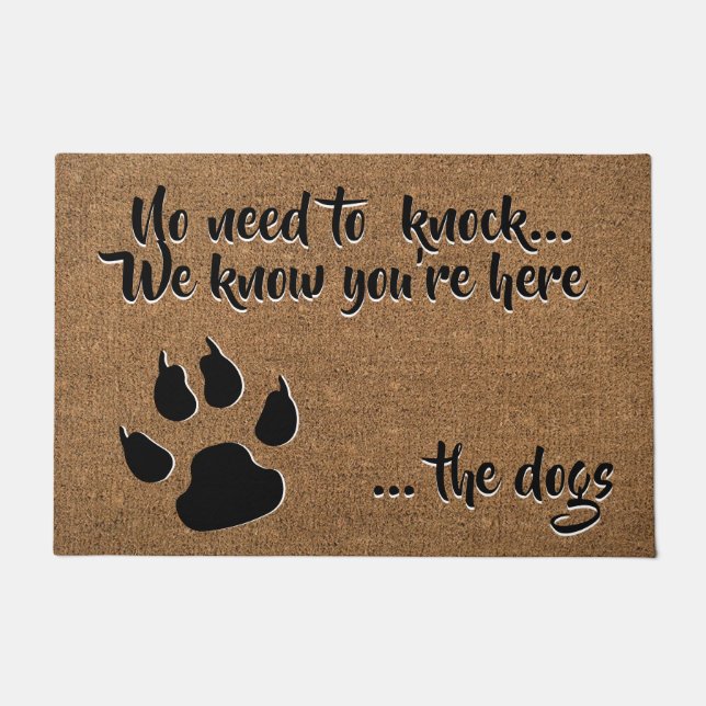 Welcome from the Dogs - Country Farm and Pets Doormat (Front)
