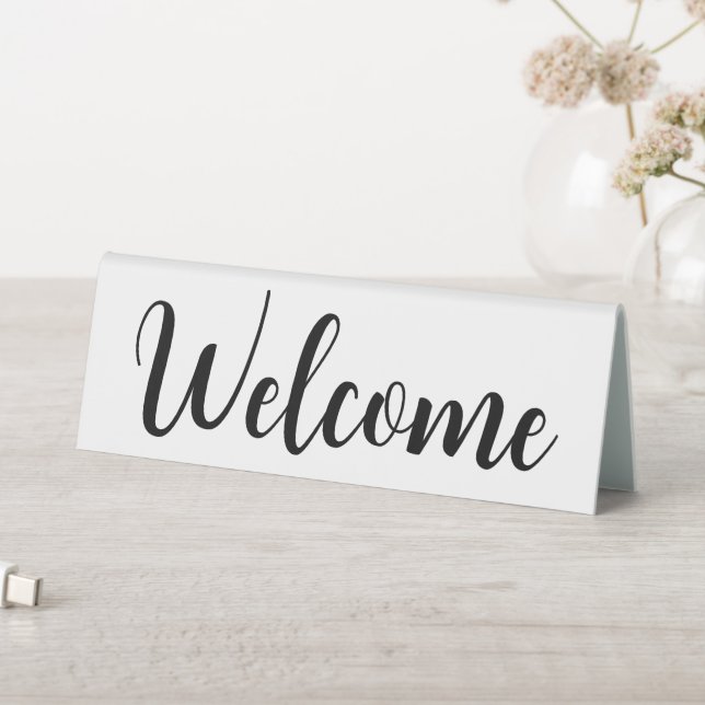 Welcome Greeting Script White  (In SItu (Table))