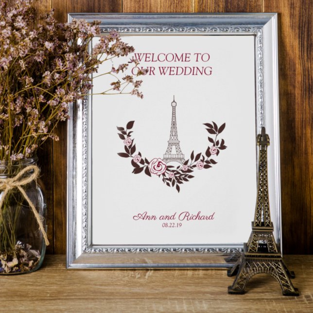 Welcome Guest Board Parisian Inspired Design Poster (Creator Uploaded)
