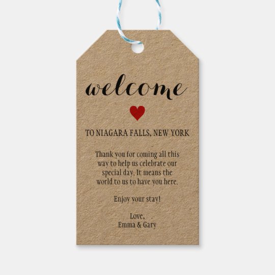 Welcome Guests Destination Wedding Tag Zazzle Co Uk