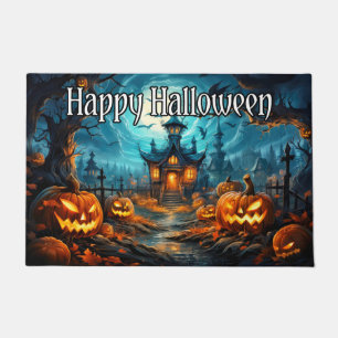 Welcome   Halloween Haunted House Doormat