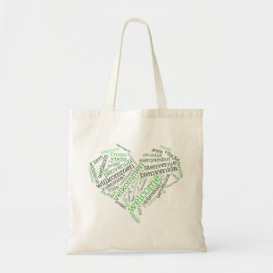 Welcome Heart (many languages) Bag