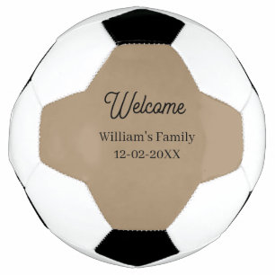 Welcome home add family name house inauguration  football