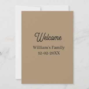 Welcome home add family name house inauguration invitation