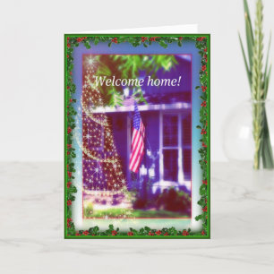 Welcome Home and Merry Christmas  Military Card