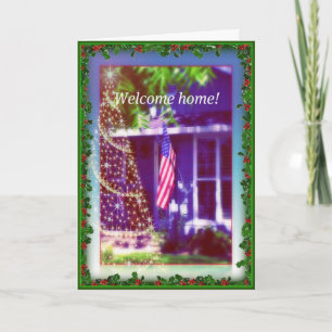 Welcome Home and Merry Christmas  Military Card