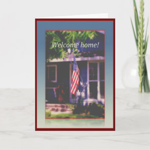 Welcome Home and Thank You Military Greeting Card
