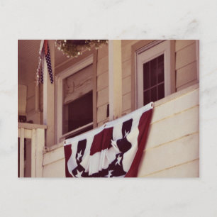 Welcome Home and Thank you - Patriotic Front Porch Postcard