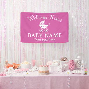 Welcome Home baby decoration banner