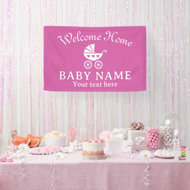 Welcome Home baby decoration banner (Party)