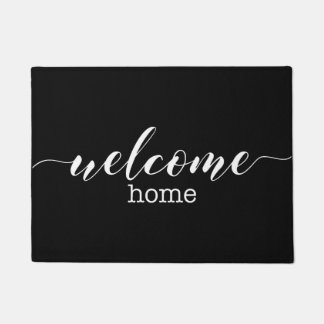Welcome Home Black Doormat