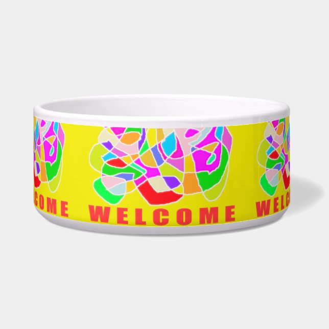 WELCOME HOME BRITE COLORS  PATTERNS MESSAGE (Front)