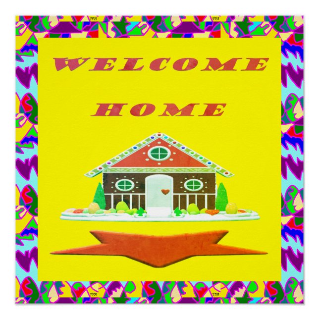 WELCOME HOME CAKE DESIGN POSTER (Front)