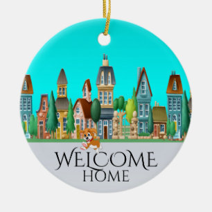 Welcome Home Ceramic Tree Decoration