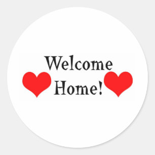 Welcome Home Classic Round Sticker