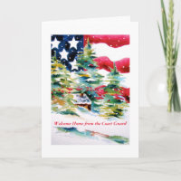 Welcome Home Coast Guard Card
