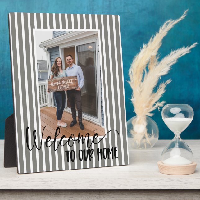 Welcome Home Custom Photo Plaque (Side)