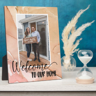 Welcome Home Custom Photo Plaque