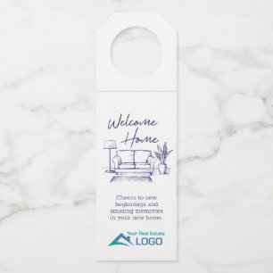 Welcome Home Custom Real Estate Bottle Tag