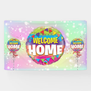 Welcome Home custom Vinyl Banner 3' x 5 