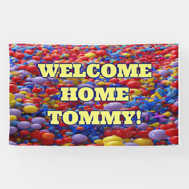 Welcome Home custom Vinyl Banner 3' x 5' Banner (Horizontal)
