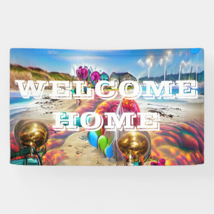 Welcome Home custom Vinyl Banner 3' x 5' Banner