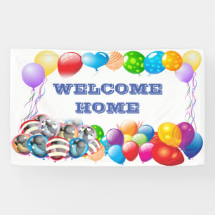 Welcome Home custom Vinyl Banner 3' x 5' Banner
