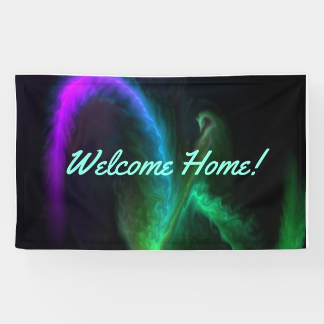 Welcome Home custom Vinyl Banner 3' x 5' Banner (Horizontal)