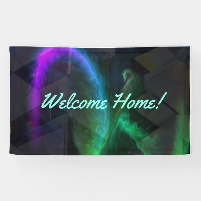Welcome Home custom Vinyl Banner 3' x 5' Banner (Horizontal)