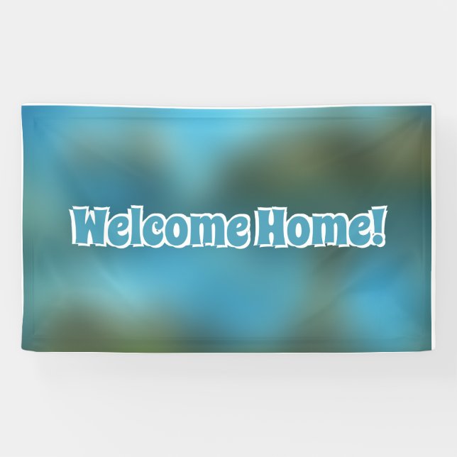 Welcome Home custom Vinyl Banner 3' x 5' Banner (Horizontal)