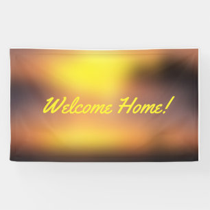 Welcome Home custom Vinyl Banner 3' x 5' Banner
