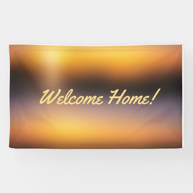 Welcome Home custom Vinyl Banner 3' x 5' Banner (Horizontal)
