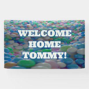 Welcome Home custom Vinyl Banner 3' x 5' Banner