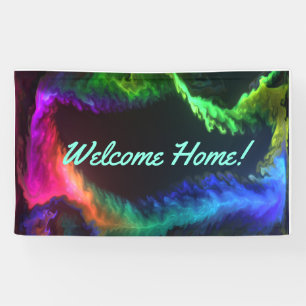 Welcome Home custom Vinyl Banner 3' x 5' Banner