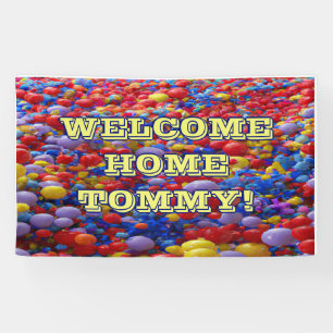 Welcome Home custom Vinyl Banner 3' x 5' Banner