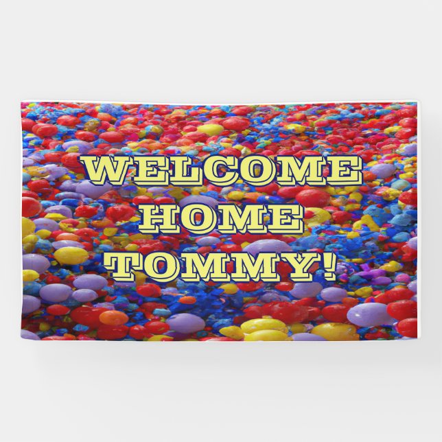 Welcome Home custom Vinyl Banner 3' x 5' Banner (Horizontal)