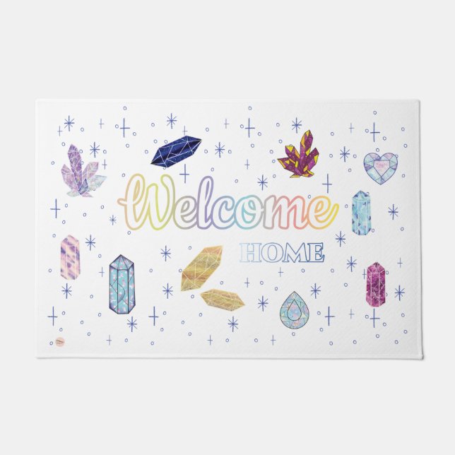 Welcome Home Diamonds Doormat (Front)