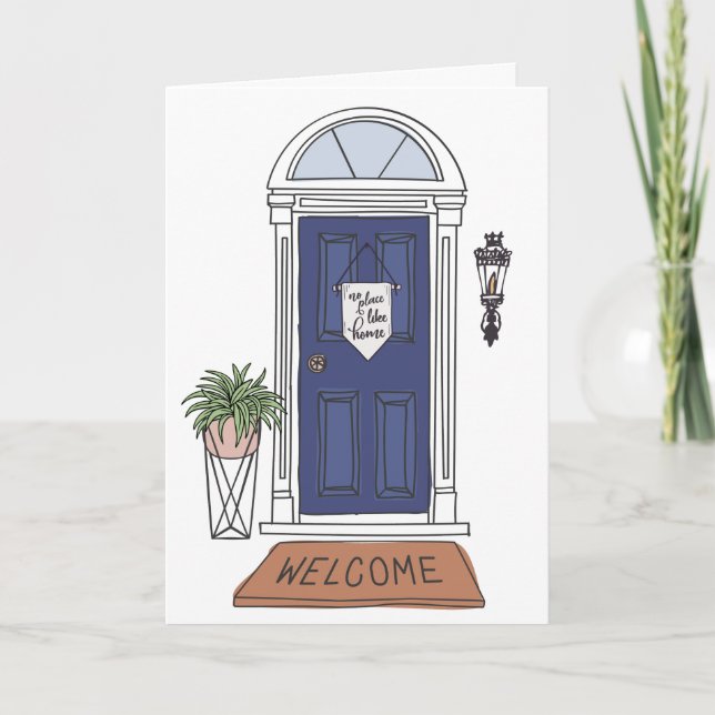 Welcome Home Door Custom Real Estate Card (Front)