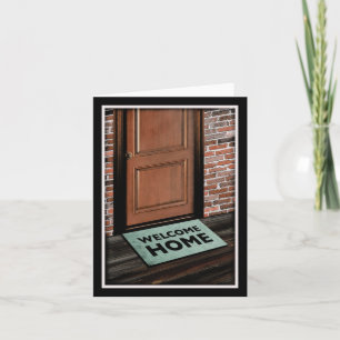 welcome home door mat card
