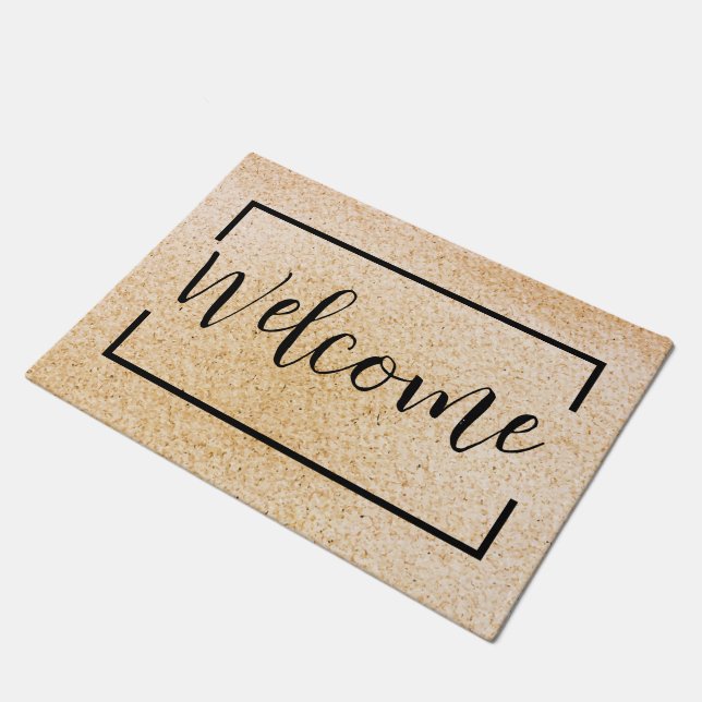 Welcome Home Entrance Outdoor Indoor Entry Porch Doormat (Angled)