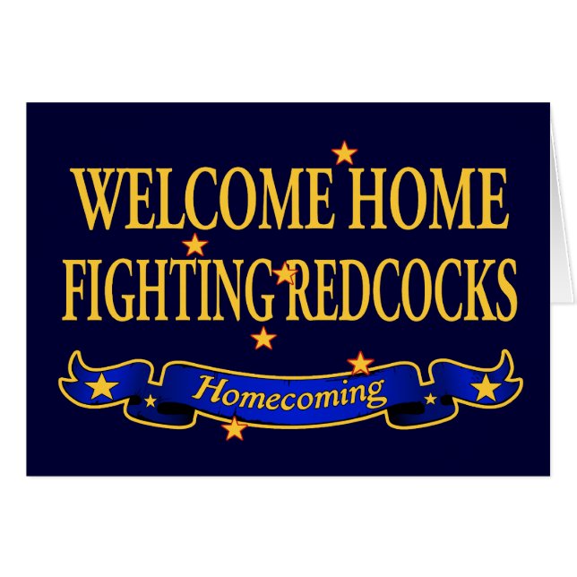 Welcome Home Fighting Redcocks (Front Horizontal)